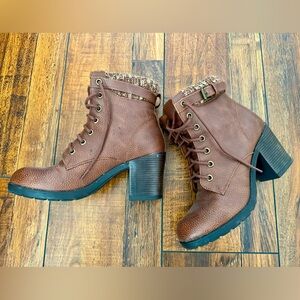 Block Heel Winter Boots